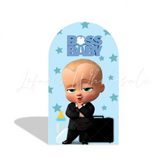 Boss Baby Cartoon Arch Backdrop Wall Cloth Cover For Birthday Baby Shower Party